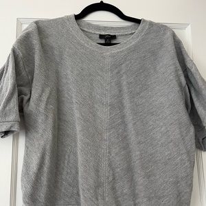 J Crew Textured Sweatshirt Shortsleeve